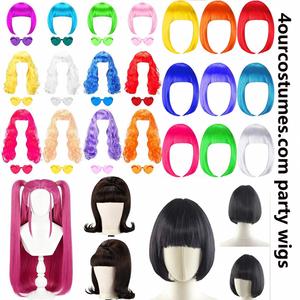 วิกผมสำหรับผู้ชายสีน้ำตาลสั้นพร้อมหนวด70s สไตล์วินเทจดิสโก้ปาร์ตี้คอสเพลย์อุปกรณ์เสริมชุดฮาโลวีน - Product Image 3
