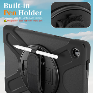 เคสซิลิโคนกันกระแทกสำหรับ Samsung Galaxy Tab A11 <span class=keywords><strong>Plus</strong></span> ขนาด11นิ้ว2025พร้อมสายคล้องมือที่วางดินสอขาตั้ง - Product Image 5
