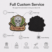 Badges en caoutchouc brodés à repasser Patchs de décoration personnalisés pour vêtements chapeaux sacs-mettant en vedette fleur Animal fée