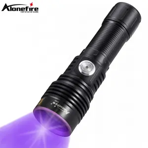 Alonefire SV61 20W 365nm Blacklight Ultraviolet Obor Tak Terlihat Agen Neon Bijih Pet Deteksi Uang Pakaian Resin Menyembuhkan