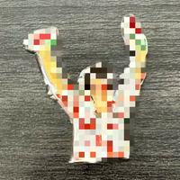 En gros, Pins musicaux en métal et émail, motif du chanteur pop Harry tenant une pastèque, Accessoires, Cadeaux souvenirs pour les fans de musique pop