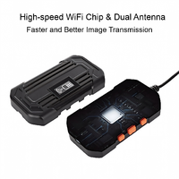 Caméra d'inspection industrielle endoscopique WiFi F240 HD 1080P ultra-mince avec sonde semi-rigide de 3,9 mm
