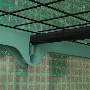 Modern PE <strong>Greenhouse</strong> for <strong>Balcony</strong> 4-Tier Steel Frame with Zip Door &amp; Roll-up for Vegetables Plants Flowers - Product Image 4