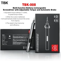 Ensemble de tournevis électrique TBK 008, tournevis de précision rechargeable réglable avec 24 embouts pour le démontage des téléphones mobiles