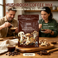 Chocolat au lait superalimentaire à marque privée avec Ashwagandha et champignons, mélange de boisson superalimentaire sans caféine, chocolat chaud ou glacé