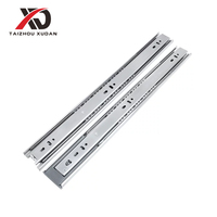 Glissières de tiroir XUDAN 45 mm en acier laminé à froid à double usage, robustes, à roulement à billes, ouverture par poussée à 3 volets, pour meubles et mobilier d'extérieur