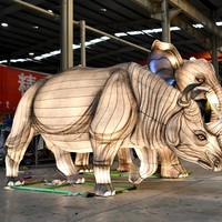 Wasserdichte Tierfiguren-Laternen für Freizeitparks, Outdoor-Festdekorationen für Halloween/Erntedankfest/Weihnachten/Neujahr