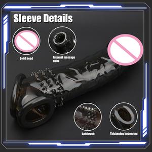 Manchons de pénis Rts Dildos pour agrandissement masculin, avec texture rugueuse, pour l'agrandissement, avec dispositifs de maintien Wolf, pour l'apathie sexuelle, spécial pour femmes, avec granules luminescents, <span class=keywords><strong>préservatif</strong></span> ludique, Srne Asf - Product Image 6