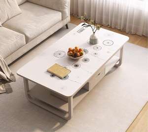 2025 semplice stile moderno tavolino in legno nuovo modello di mobili da soggiorno per piccoli appartamenti case facile divano tè noleggio - Product Image 1