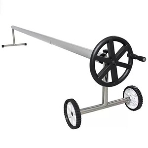 Precio de fábrica, cubierta de piscina de acero inoxidable, carrete, equipo de poste de rodillo, <span class=keywords><strong>Kit</strong></span> de cubierta <span class=keywords><strong>Solar</strong></span> <span class=keywords><strong>para</strong></span> uso en <span class=keywords><strong>piscinas</strong></span> sobre el suelo - Product Image 4