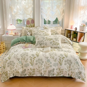 Giá tốt nhất bedsheets bán buôn in tấm ga trải giường đặt thân thiện với da Duvet cover <span class=keywords><strong>bedding</strong></span> <span class=keywords><strong>Set</strong></span> - Product Image 4