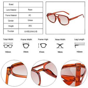 Gafas de Sol de Piloto con Logotipo Personalizado, Diseño Retro de Leopardo, Doble Puente, Estilo Ojo de Gato para Mujer - Product Image 6