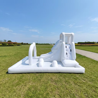 Structure gonflable aquatique personnalisée en gros avec toboggan et piscine pour enfants – Idéale pour le plaisir en extérieur