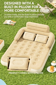 Colchón Inflable Plegable de TPU/PVC, Colchón Portátil Acolchado para Dormir, para Acampar y Viajar al Aire Libre - Product Image 4