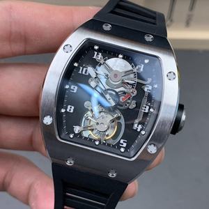 High Quality 001 Tourbillon Luxury Square-Shaped Automatic Mechanical <b>Watch</b> Titanium <b>Case</b> ETA Movement Sapphire Crystal Skeleton - Product Image 2