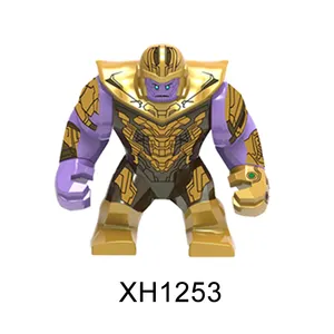 Große Modelle Superhelden Thanos Riot Korg Agent Gift Wasser Feuer Wind Erde Element Baustein Figuren Kinderspiel zeug