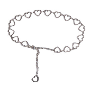 Chaîne de corps en forme de cœur Yueli en alliage de zinc, collier multicouche pour usage quotidien, chaîne de pantalon unisexe style hip-hop - Product Image 5
