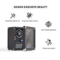 Boîte de rangement de luxe pour montres en cuir microfibre, accessoire haut de gamme pour étuis à montres