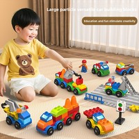 Bloques de Construcción de Plástico ABS Grandes para Niños, 40 Piezas, Educativos, Apilables, Encajables, Robot Transformable, Unisex, Navidad