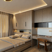 Lit Tatami Haut de Gamme Personnalisé avec Bureau Intégré, Solution de Mobilier de Chambre Éco-Responsable Multi-Design de Luxe Léger