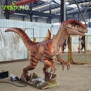 Modèle réaliste Velociraptor Silicone réaliste Animatronic Raptor intérieur extérieur utilisation parc d'attractions aire de jeux musée des dinosaures - Product Image 2