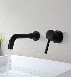 Robinet Mitigeur Mural Monocommande Moderne en Nickel Brossé avec Valve Céramique Encastrée pour Lavabo de Salle de Bain d'Hôtel - Nouveauté 2025 - Vente Flash - Product Image 4