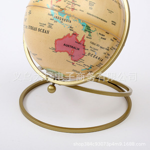 Antique-style English <b>globe</b> ornament, creative retro color, suitable for student desks and offices. - Product Image 5