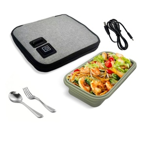 Reusable Electric <b>Lunch</b> <b>Box</b> with Digital Control for Home Car Outdoor Camp Household Use Food Warmer Bag - Product Image 1