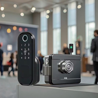 KROVI NT01 Serrure Intelligente Électrique à Encastrer pour Porte Extérieure avec Empreinte Digitale et TTlock, Étanche