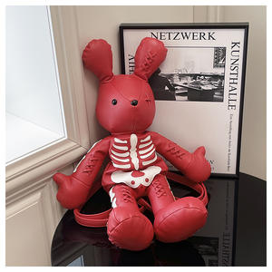 Geek Design Cartoon Lovely Skeleton Bear Mochila Regalo de cumpleaños Bare Skull Doll Mochila Moda Mujer Linda Mochila japonesa - Product Image 3