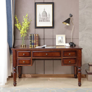 ידידותי לסביבה מודרני עץ מוצק מודרני שולחן עבודה מתכווננת ארגונומי מחשב לימוד שולחן עבודה מסוגנן ריהוט ביתי - Product Image 3