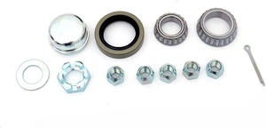 Nouvel ensemble de moyeu de remorque 5 boulons, cercle de 4,5 po avec arbre d'essieu de 1-3/8 po à 1-1/16 po, charge utile de 3500 lb - Product Image 2