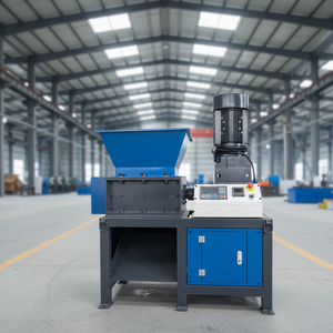 Industrial Functional Small Recycling Waste Plastic <b>Bottle</b> Scrap Metal Mattress <b>Mini</b> Double Plastic Shredder Gearbox Pump - Product Image 4