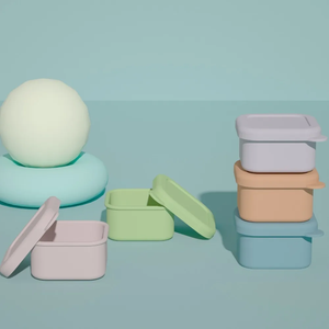 New Soft Silicone Ice Cube Mold Sealed Leak-proof Sauce Box Food Containers with Lid Children's Bento Box for Summer - Product Image 3
