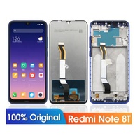 LCD Original untuk Xiaomi Redmi Note 8T Layar LCD dengan Bingkai & Tanpa Bingkai