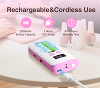 Équipements pour ongles, lime à ongles électrique, perceuse, machine à 30 000 tr/min, ensemble de manucure et pédicure, perceuse à ongles sans fil