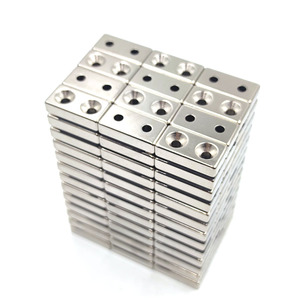Aimants en néodyme à trou fraisé, feuilles magnétiques rectangulaires pour portes de meubles et de placards - Product Image 1