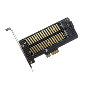 <span class=keywords><strong>M</strong></span>.<span class=keywords><strong>2</strong></span> NVMe NGFF SSD إلى PCIE SATA محول ثنائي القرص يدعم MKey BKey ، مع - Product Image 1