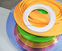 Garis bingkai PVC bingkai foto MDF tepi Strip pengikat plastik warna emas kualitas bagus