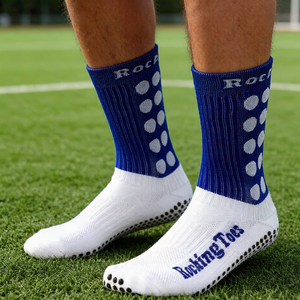 Custom Knitted Crew Grip Eco-Friendly Soccer Football Sport <b>Socks</b> for Adults Youth Solid Design Autumn ODM Bottom - Product Image 5