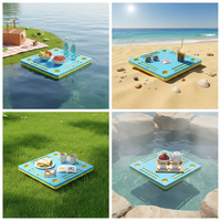 Großhandel Tragbares Schwimmendes Mahjong-Tischset – Premium EVA-Schaumstoff-Pool-Spielmatte mit Abflusslöchern und Getränkehaltern für Unterhaltung