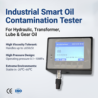 Contador de partículas de aceite dieléctrico, compatible con ISO4406 y NAS1638, probador de contaminación de aceite en línea, rango de 1-1000m, almacenamiento de datos USB, alta precisión