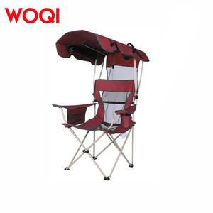 Silla Plegable Woqi de Aluminio, Portátil, para Jardín, Camping, con Sombrilla Rectangular, Ligera y Resistente - Product Image 2