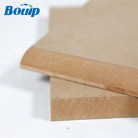 Feuille de MDF de haute qualité en gros directe d'usine 1220*2440*18mm sans formaldéhyde pour plaque de porte de garde-robe