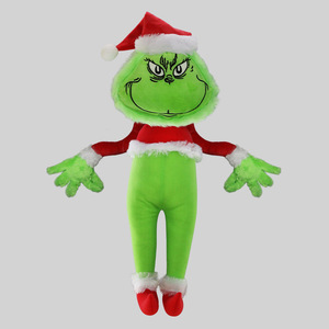 Juguete de peluche de Navidad lindo pequeño monstruo verde mascarada regalo ornamento estatuilla juguete colgante decoraciones de Navidad - Product Image 5