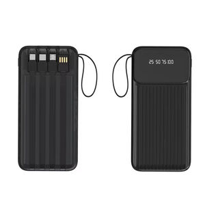 Nouvelle Arrivée 2025 – Power Bank Chargeur Rapide PD20W 20000mAh Portable pour Téléphone Portable avec Câbles Intégrés, Écran LED, Sortie USB 10W - Product Image 3