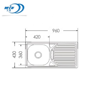 <span class=keywords><strong>Prix</strong></span> de gros armoire de cuisine eau moderne tous les éviers de cuisine bol simple ou Double évier métal acier inoxydable 5 ans 70/110mm - Product Image 2