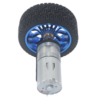 Moteur de réduction DC planétaire avec encodeur à effet Hall, kit complet de support de roue JGA25-370 12V pour appareils électroménagers, robotique éducative et projets DIY