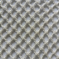 Filet anti-escalade en polyester blanc 10 mm maillé 480 g/m², largeur personnalisée, ignifuge, service de découpe, pour aire de jeux pour enfants illimitée