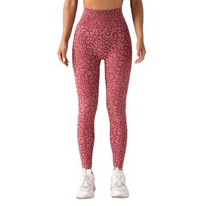 Leggings léopard sans couture Fitness femmes fesses froncé pantalons de Yoga Gym Push up collants Scrunch taille haute Leggins vêtements de sport pour femmes - Product Image 1